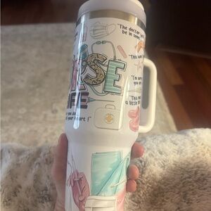 Colorful Nurse Life Travel Mug